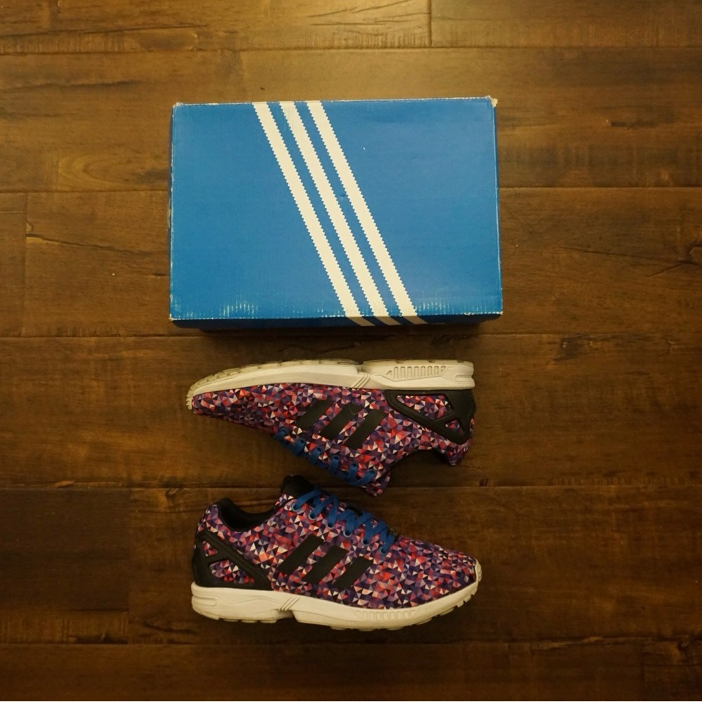 Adidas Originals ZX Flux "Multi-Color Prism" S82837 Size 9.5